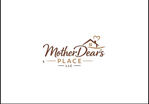 Mother Dears Place LLC logo featuring stylized text with a house and heart icon above